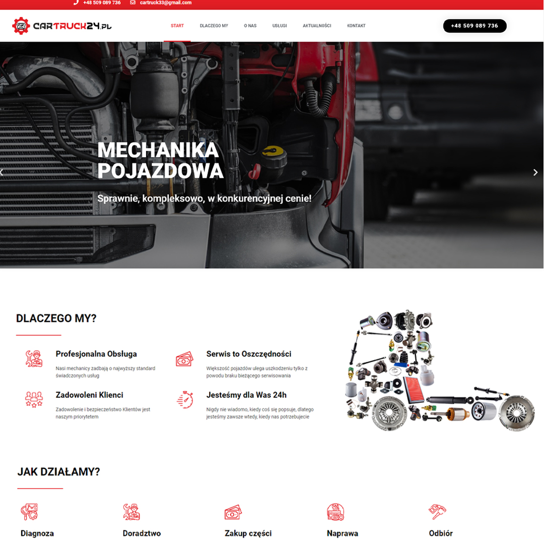 Tworzenie strony internetowej dla mechanika